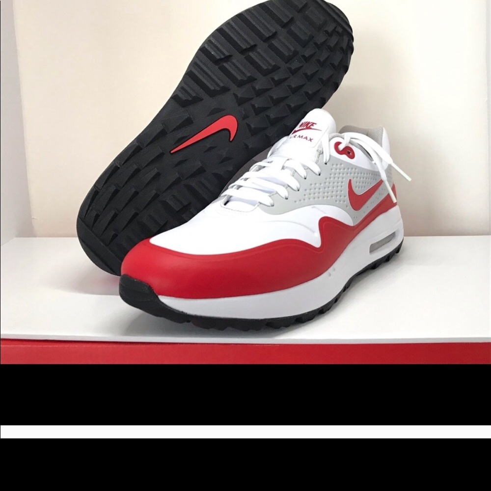 Nike Air Max 1 Golf University Red Golf Shoe